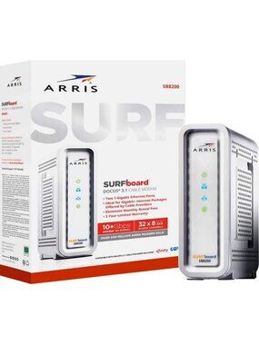 High-Speed DOCSIS 3.1 Cable Modem - Renewed, Fast Internet, White Design